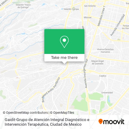 Gaidit-Grupo de Atención Integral Diagnóstico e Intervención Terapéutica map