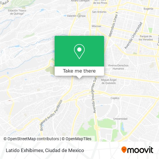 Latido Exhibimex map