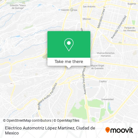 Eléctrico Automotríz López Martinez map