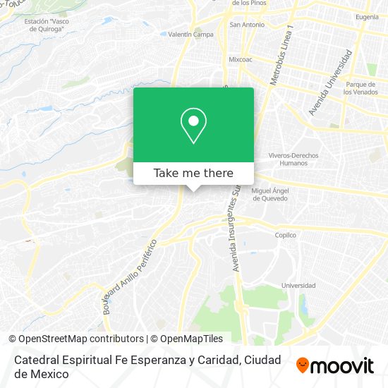 Catedral Espiritual Fe Esperanza y Caridad map