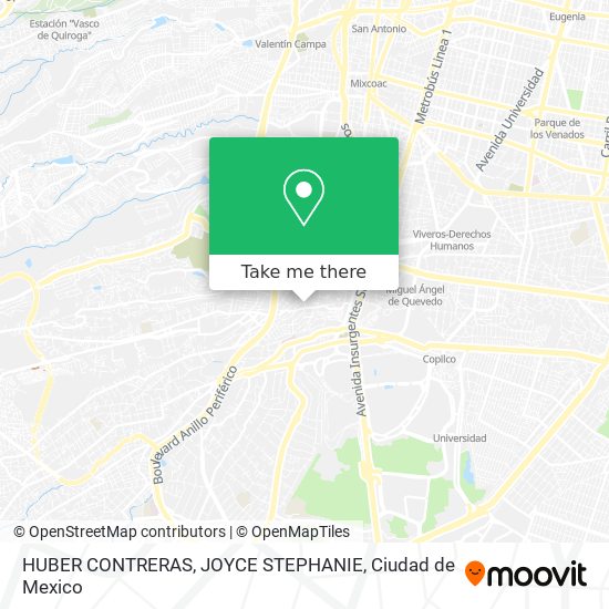 HUBER CONTRERAS, JOYCE STEPHANIE map