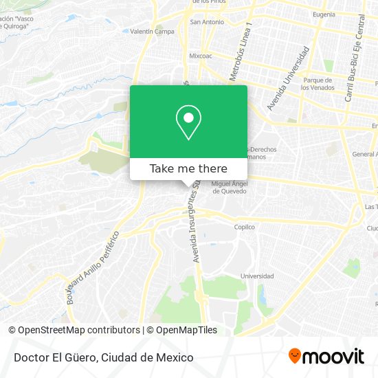 Doctor El Güero map