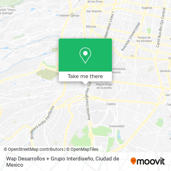 Wap Desarrollos + Grupo Interdiseño map