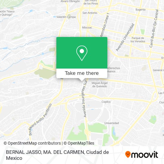 BERNAL JASSO, MA. DEL CARMEN map