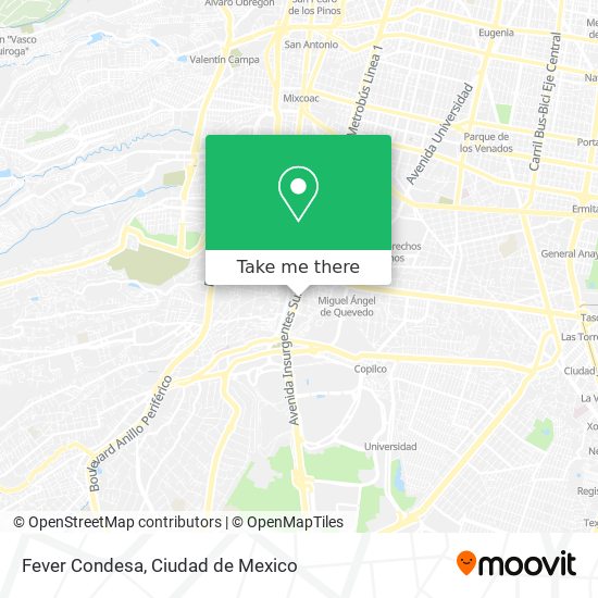 Fever Condesa map