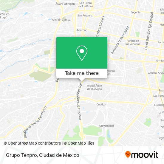 Grupo Tenpro map