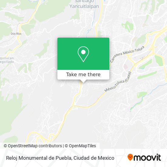 Mapa de Reloj Monumental de Puebla