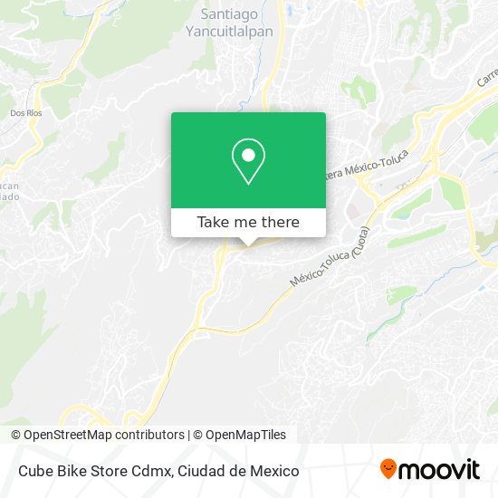 Cube Bike Store Cdmx map