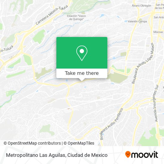 Metropolitano Las Aguilas map