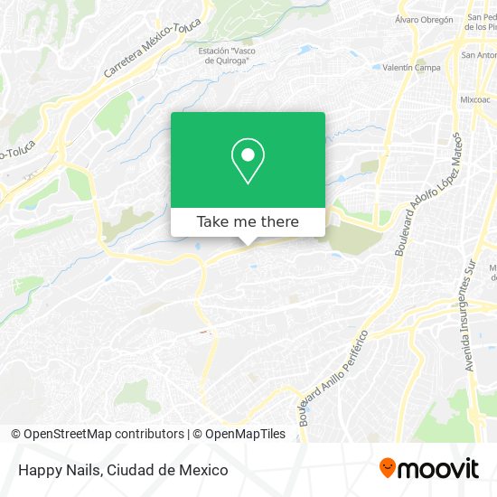 Mapa de Happy Nails