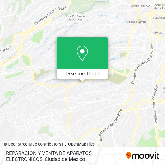 REPARACION Y VENTA DE APARATOS ELECTRONICOS map