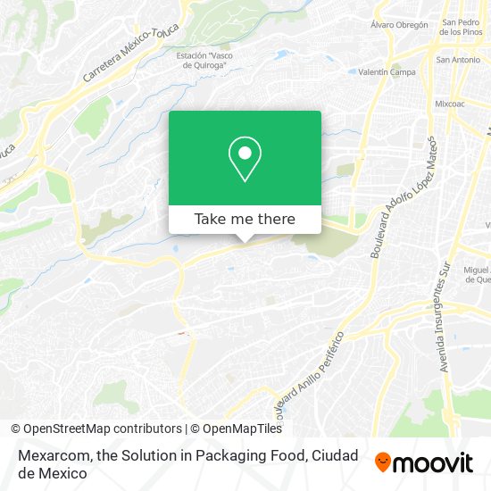 Mexarcom, the Solution in Packaging Food map