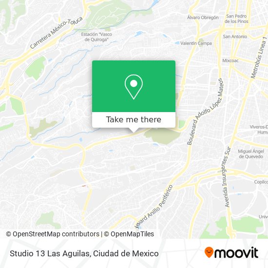 Studio 13 Las Aguilas map