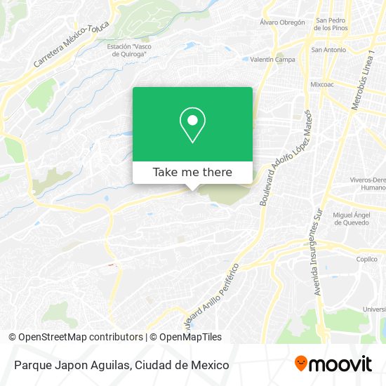 Mapa de Parque Japon Aguilas