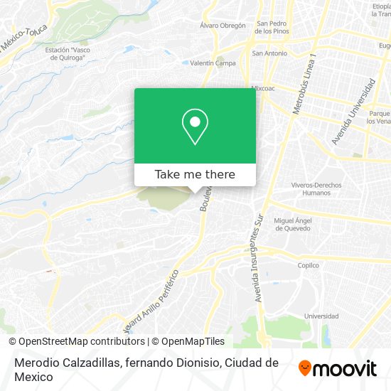 Merodio Calzadillas, fernando Dionisio map