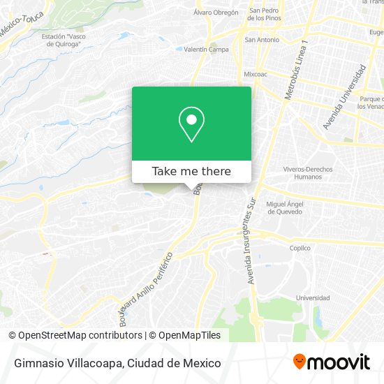 Mapa de Gimnasio Villacoapa