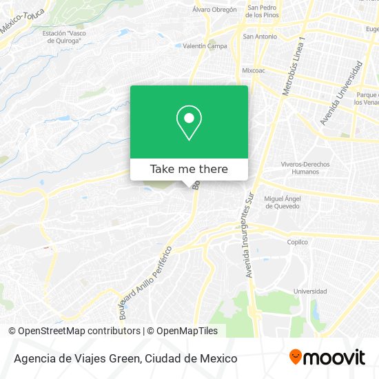 Agencia de Viajes Green map