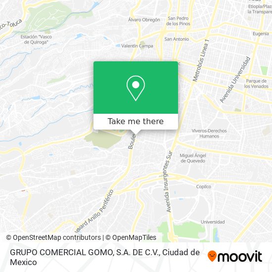 GRUPO COMERCIAL GOMO, S.A. DE C.V. map