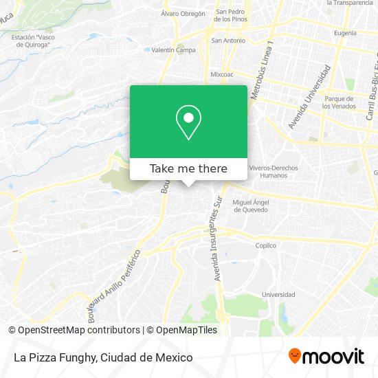 Mapa de La Pizza Funghy
