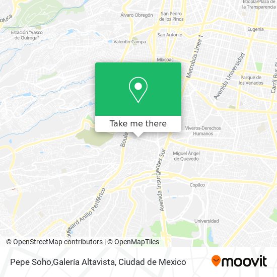 Pepe Soho,Galería Altavista map