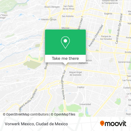 Vorwerk Mexico map