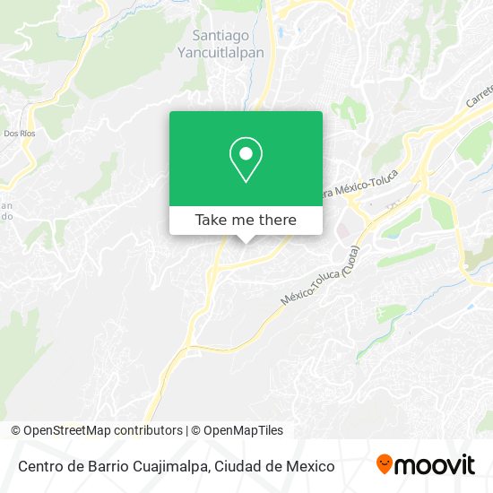 Mapa de Centro de Barrio Cuajimalpa