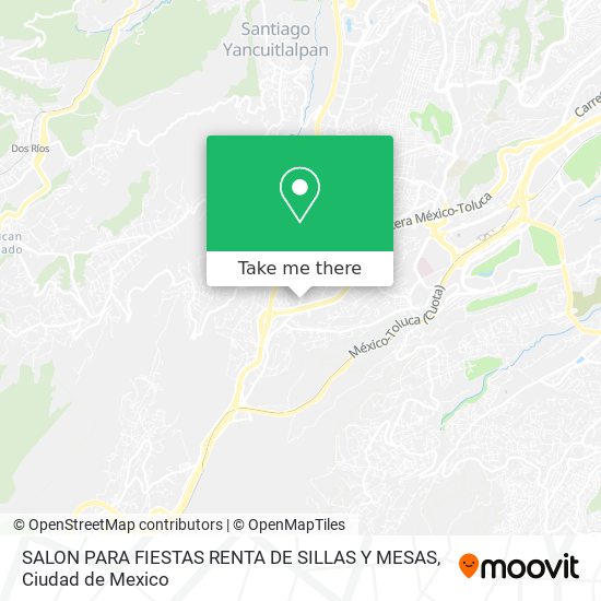 SALON PARA FIESTAS RENTA DE SILLAS Y MESAS map