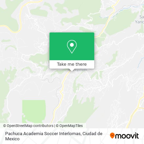 Pachuca Academia Soccer Interlomas map