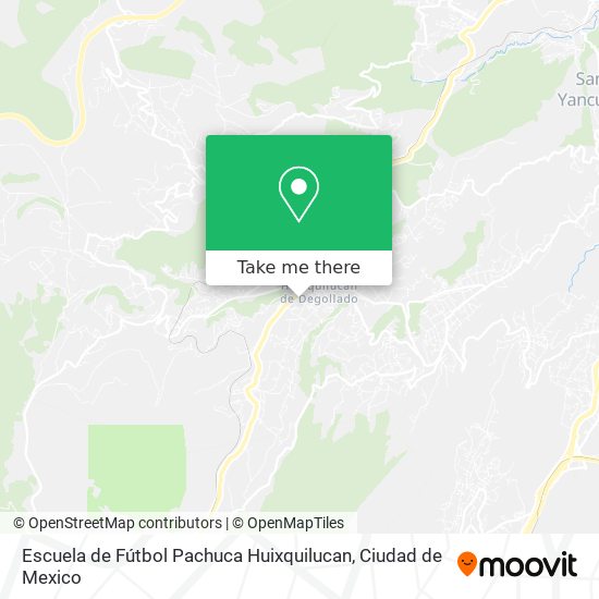 Escuela de Fútbol Pachuca Huixquilucan map