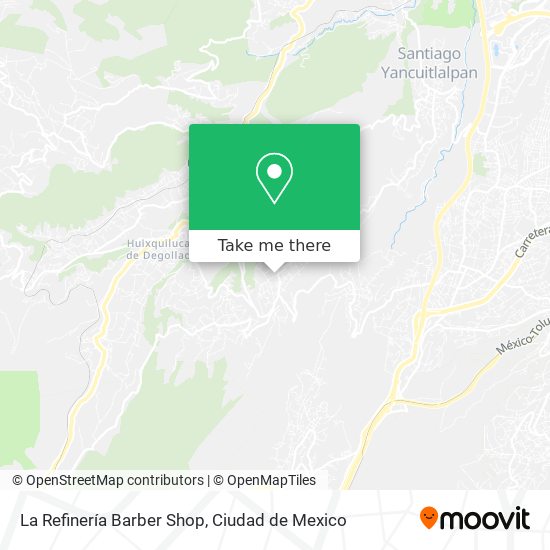 Mapa de La Refinería Barber Shop
