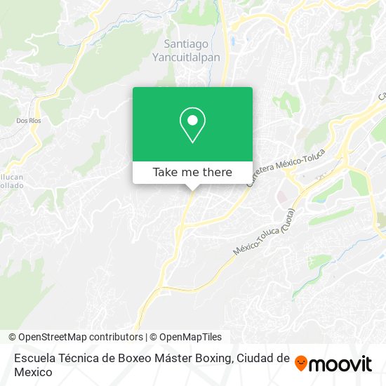 Escuela Técnica de Boxeo Máster Boxing map