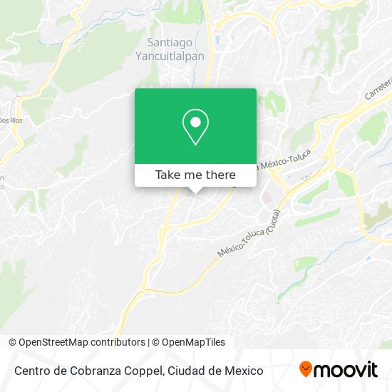 Mapa de Centro de Cobranza Coppel