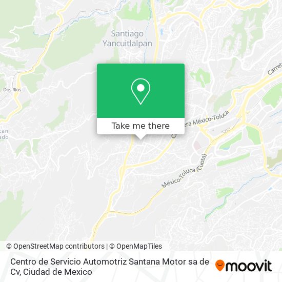 Centro de Servicio Automotriz Santana Motor sa de Cv map