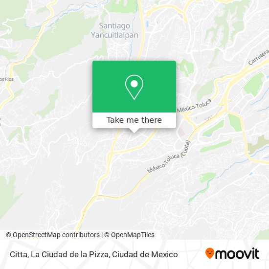 Citta, La Ciudad de la Pizza map