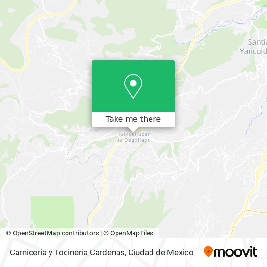 Mapa de Carniceria y Tocineria Cardenas