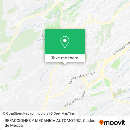Mapa de REFACCIONES Y MECANICA AUTOMOTRIZ