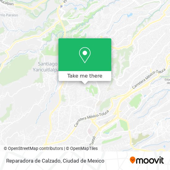 Mapa de Reparadora de Calzado