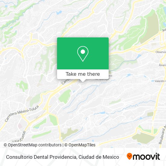 Mapa de Consultorio Dental Providencia