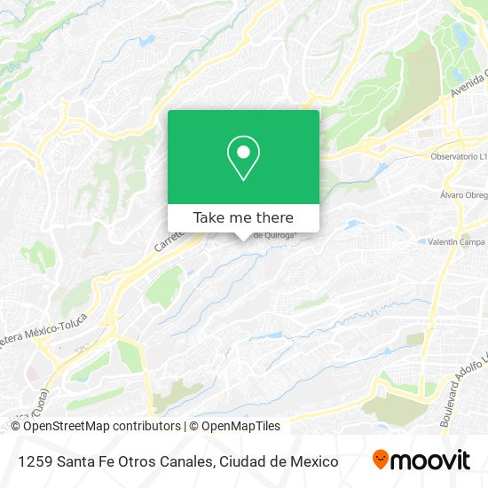 1259 Santa Fe Otros Canales map