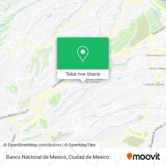 Banco Nacional de Mexico map