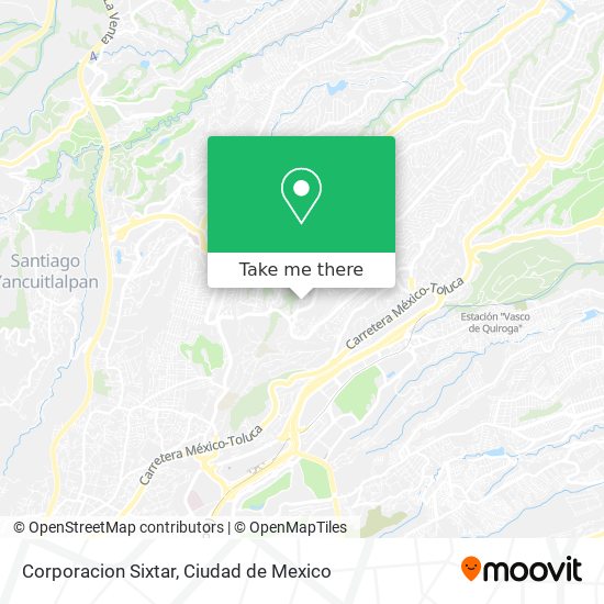 Mapa de Corporacion Sixtar