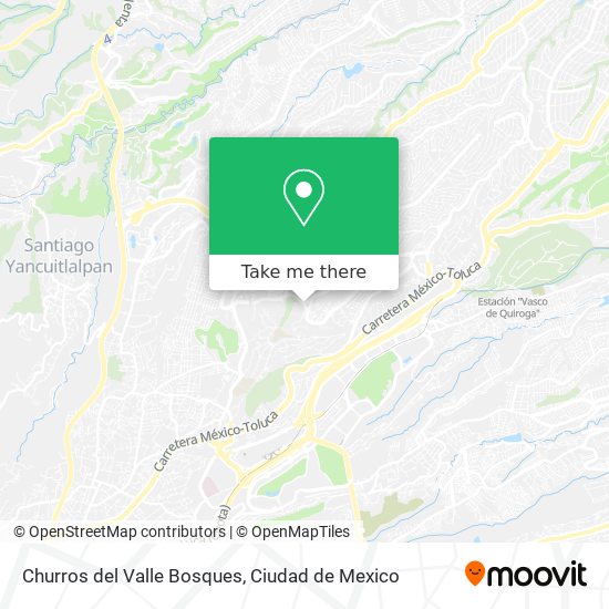 Mapa de Churros del Valle Bosques