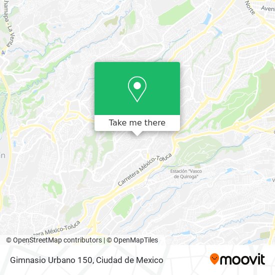 Mapa de Gimnasio Urbano 150