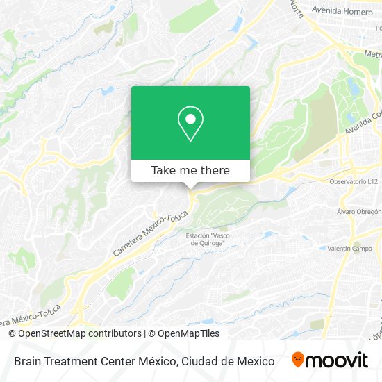 Brain Treatment Center México map