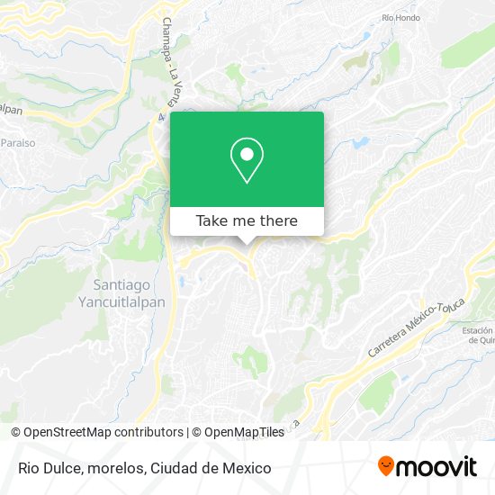 Rio Dulce, morelos map