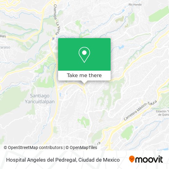 Hospital Angeles del Pedregal map