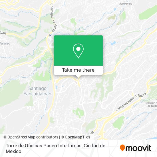 Torre de Oficinas Paseo Interlomas map