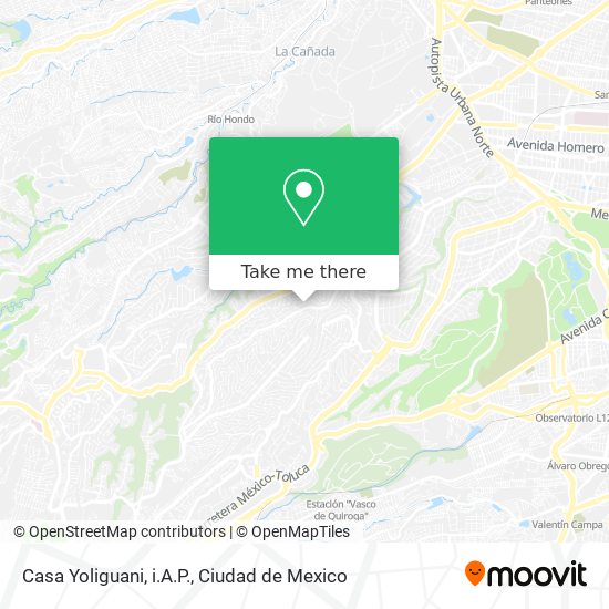 Casa Yoliguani, i.A.P. map
