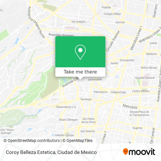 Coroy Belleza Estetica map
