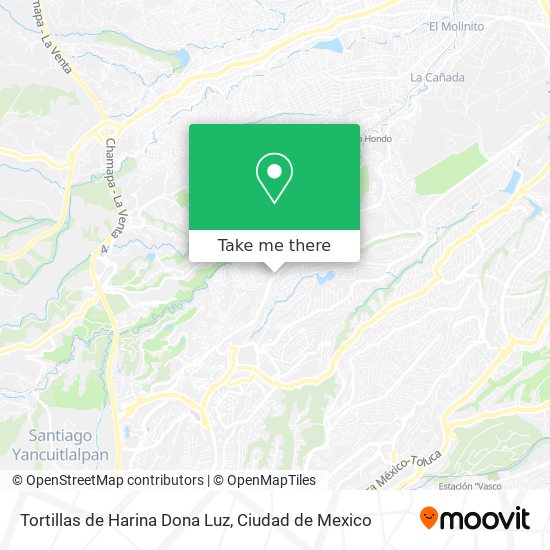 Mapa de Tortillas de Harina Dona Luz